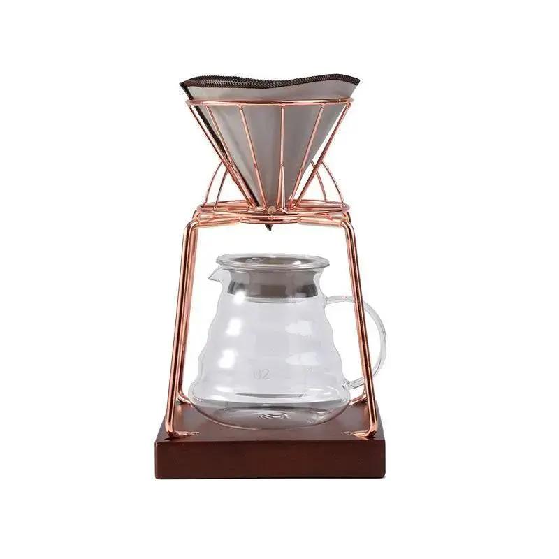 Cold Coffee Pour Over Stainless Steel Kit Premium Brewing Set