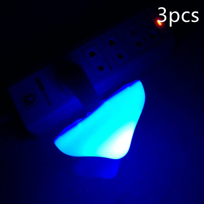 LED Night Light Mushroom Wall Socket Lamp with Sensor | Decoraway
