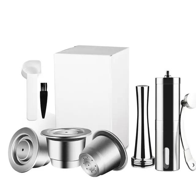Stainless Steel Reusable Coffee Capsule Compatible with Nespresso Machines