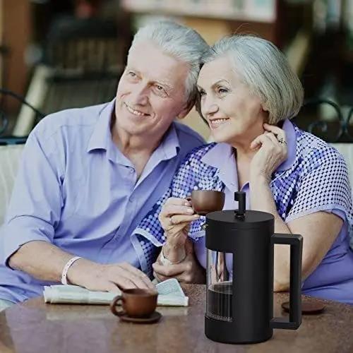 BPA-Free French Press Coffee Maker 12oz & 21oz Dishwasher Safe
