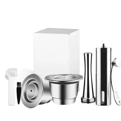 Stainless Steel Reusable Coffee Capsule Compatible with Nespresso Machines
