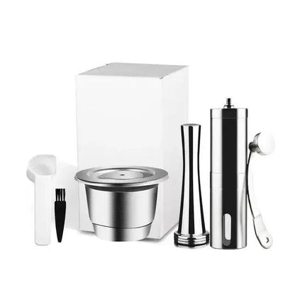 Stainless Steel Reusable Coffee Capsule Compatible with Nespresso Machines