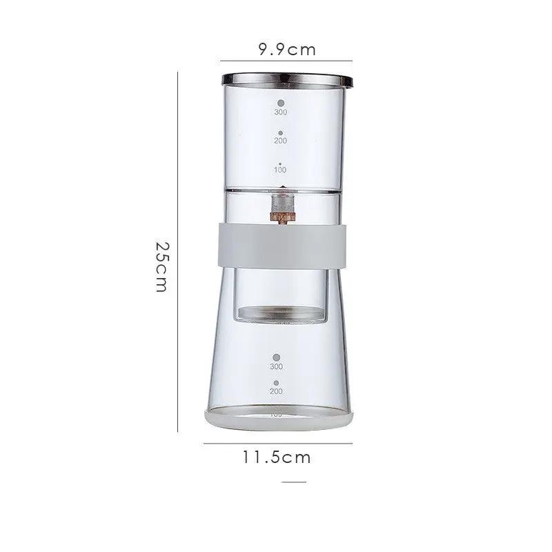 Glass Cold Brew Filter Pot 1000ml 1500ml Leakproof Cold Coffee Maker