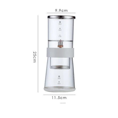 Glass Cold Brew Filter Pot 1000ml 1500ml Leakproof Cold Coffee Maker