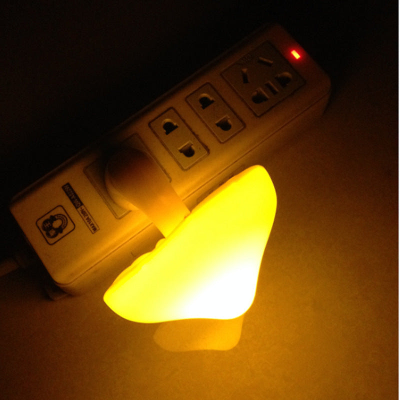 LED Night Light Mushroom Wall Socket Lamp with Sensor | Decoraway