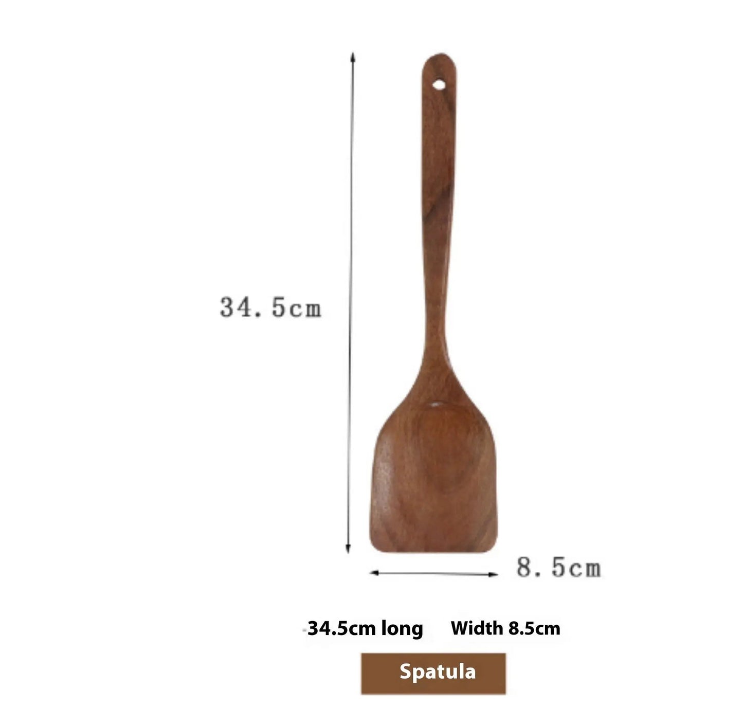 Teak Wood Kitchen Utensil Set Spoon Ladle Turner Durable Eco-Friendly