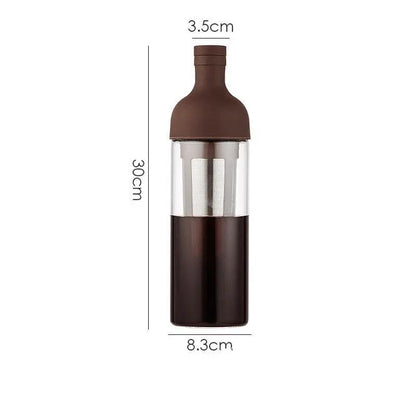 Glass Cold Brew Filter Pot 1000ml 1500ml Leakproof Cold Coffee Maker