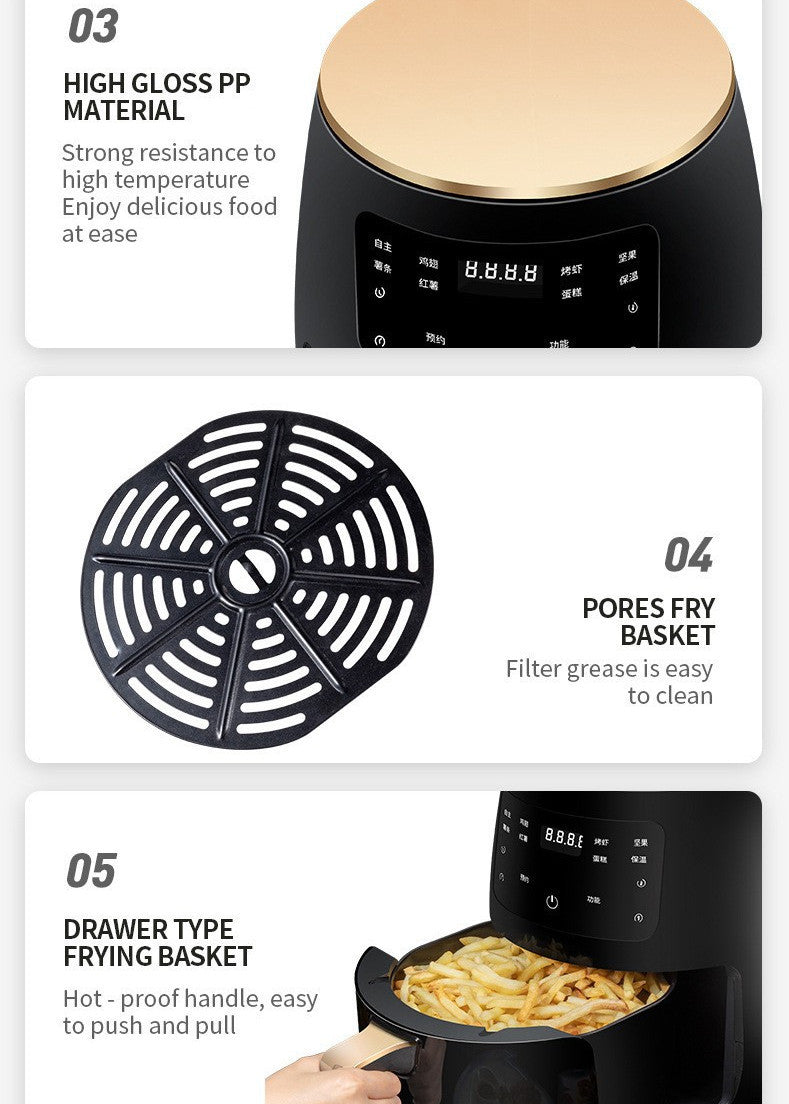 Decoraway Air Fryer Smart Touch Home Electric Fryer | 1400W Oil-Free Cooking