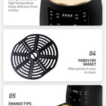 Decoraway Air Fryer Smart Touch Home Electric Fryer | 1400W Oil-Free Cooking