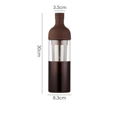 Glass Cold Brew Filter Pot 1000ml 1500ml Leakproof Cold Coffee Maker