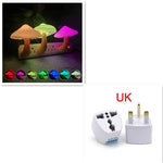 LED Night Light Mushroom Wall Socket Lamp with Sensor | Decoraway