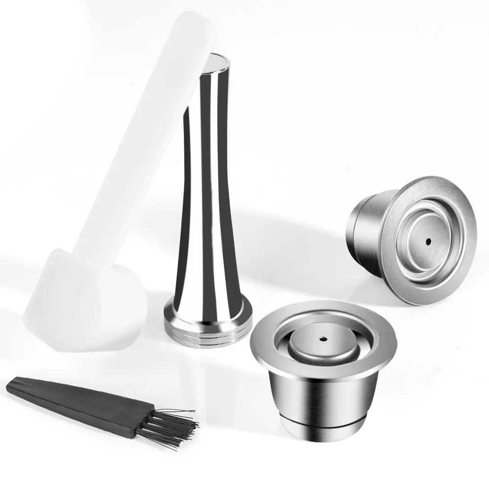 Stainless Steel Reusable Coffee Capsule Compatible with Nespresso Machines
