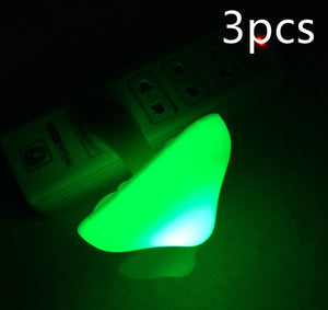 LED Night Light Mushroom Wall Socket Lamp with Sensor | Decoraway