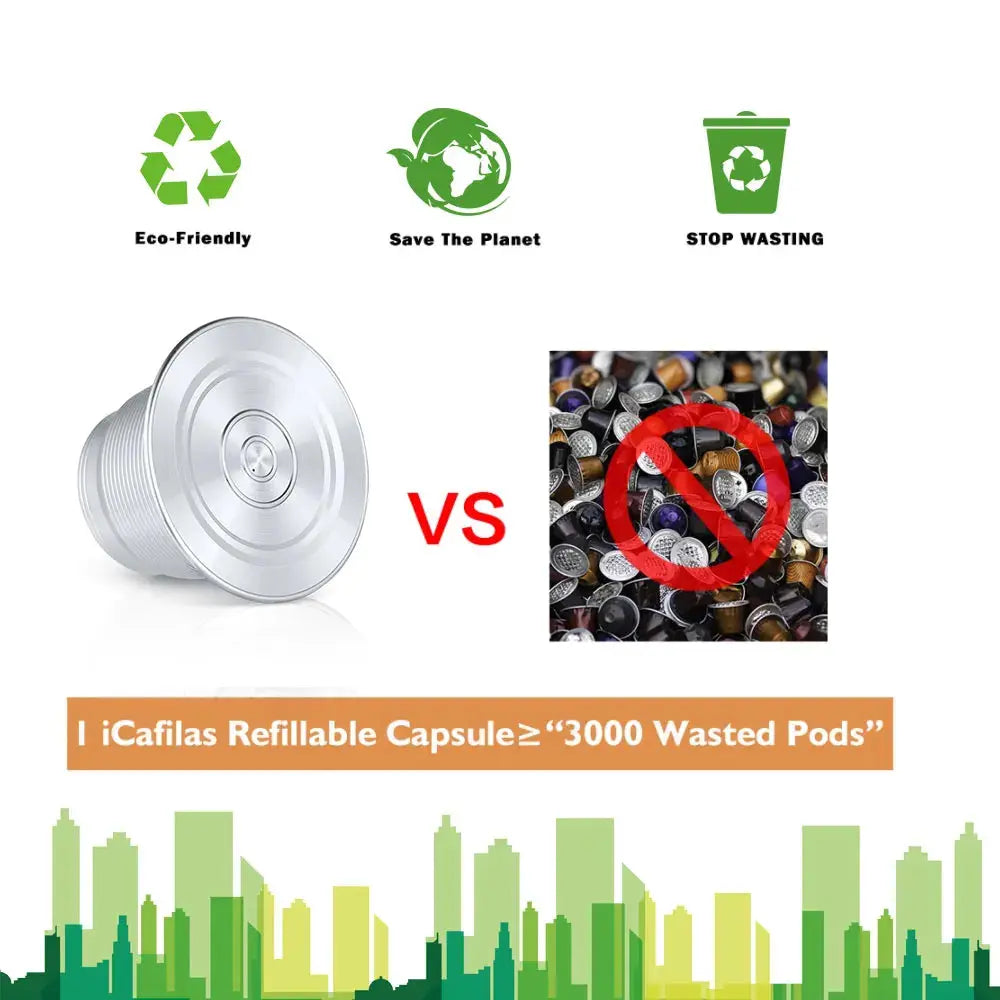 Stainless Steel Reusable Nespresso Pod Compatible with Original Line Machines