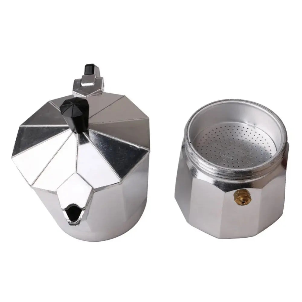 Moka Coffee Maker Italian Espresso Pot Aluminum Stovetop Brewer