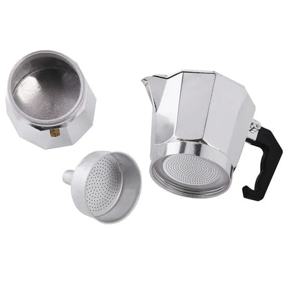 Moka Coffee Maker Italian Espresso Pot Aluminum Stovetop Brewer