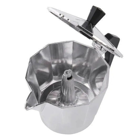 Moka Coffee Maker Italian Espresso Pot Aluminum Stovetop Brewer