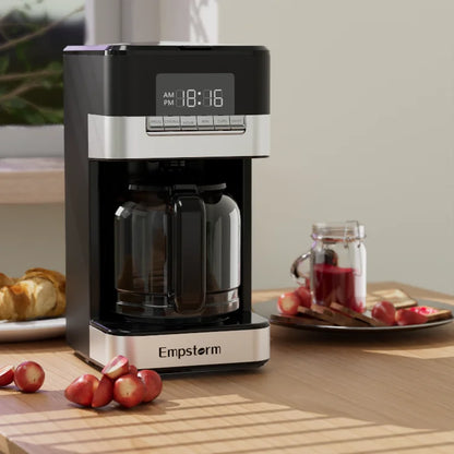 Empstorm 1.8L Programmable Drip Coffee Maker 12-Cup BPA-Free