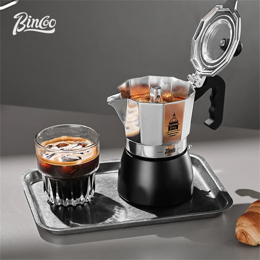 200ml Dual Valve Moka Pot Portable Espresso Maker for Travel