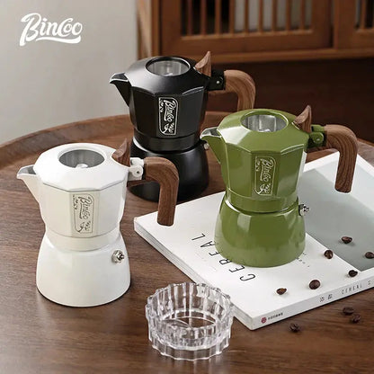 Double-Valve Italian Moka Pot Aluminum Espresso Maker 2 Cups