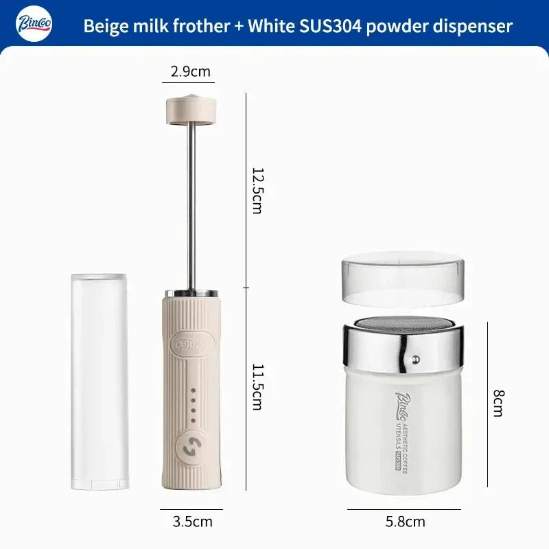 BINCOO Electric Milk Frother Wireless Handheld USB Rechargeable