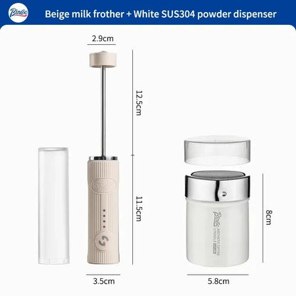 BINCOO Electric Milk Frother Wireless Handheld USB Rechargeable