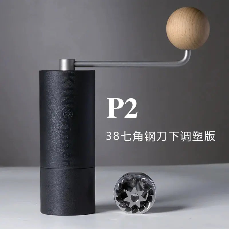 KINGrinder P2 Steel Burr Grinder Lightweight Portable Manual Coffee Mill