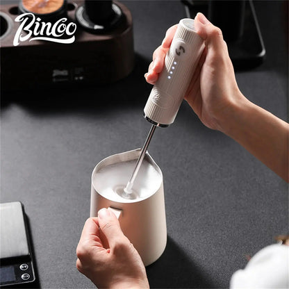 BINCOO Electric Milk Frother Wireless Handheld USB Rechargeable