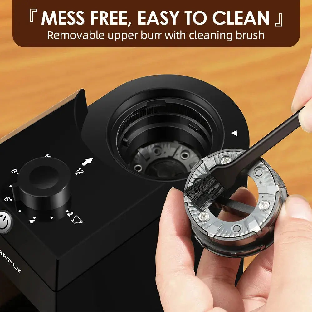 28-Setting Electric Burr Coffee Grinder with Adjustable Dosing and Micro Grind Control