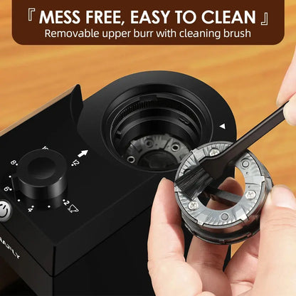 28-Setting Electric Burr Coffee Grinder with Adjustable Dosing and Micro Grind Control