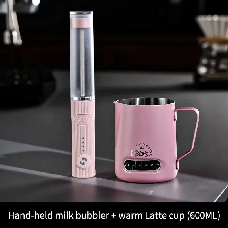 BINCOO Electric Milk Frother Wireless Handheld USB Rechargeable