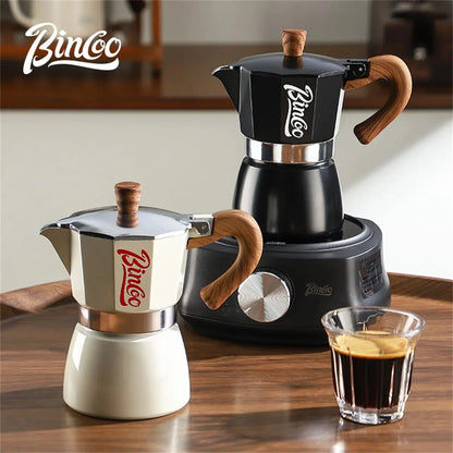BINCOO 300ml Aluminum Moka Pot 6-Cup Espresso Maker Stove Top Coffee