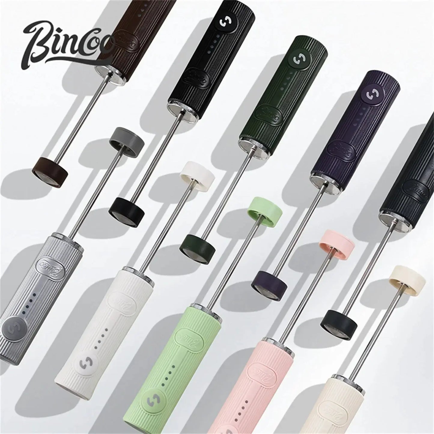 BINCOO Electric Milk Frother Wireless Handheld USB Rechargeable