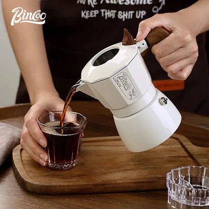 Double-Valve Italian Moka Pot Aluminum Espresso Maker 2 Cups