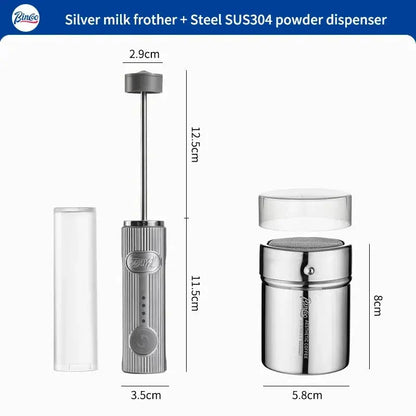 BINCOO Electric Milk Frother Wireless Handheld USB Rechargeable