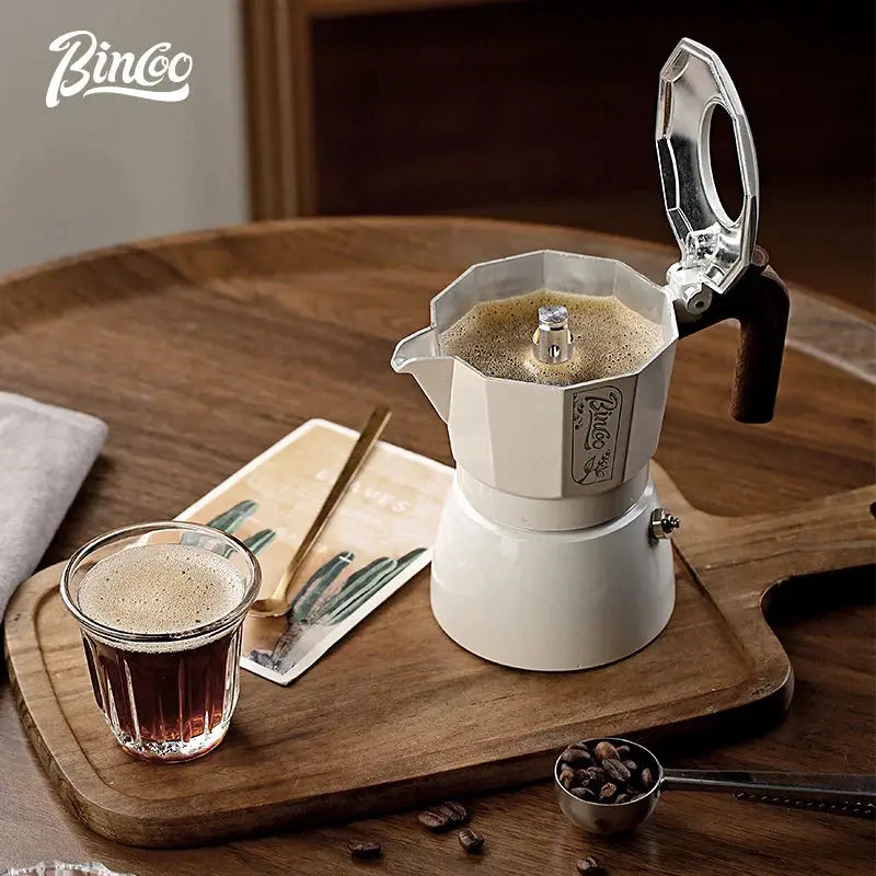 Double-Valve Italian Moka Pot Aluminum Espresso Maker 2 Cups