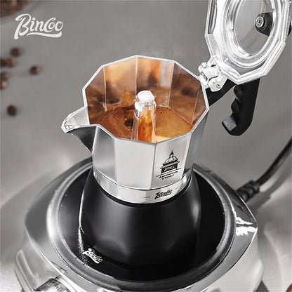 200ml Dual Valve Moka Pot Portable Espresso Maker for Travel