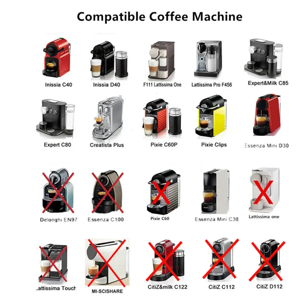 Stainless Steel Reusable Nespresso Pod Compatible with Original Line Machines