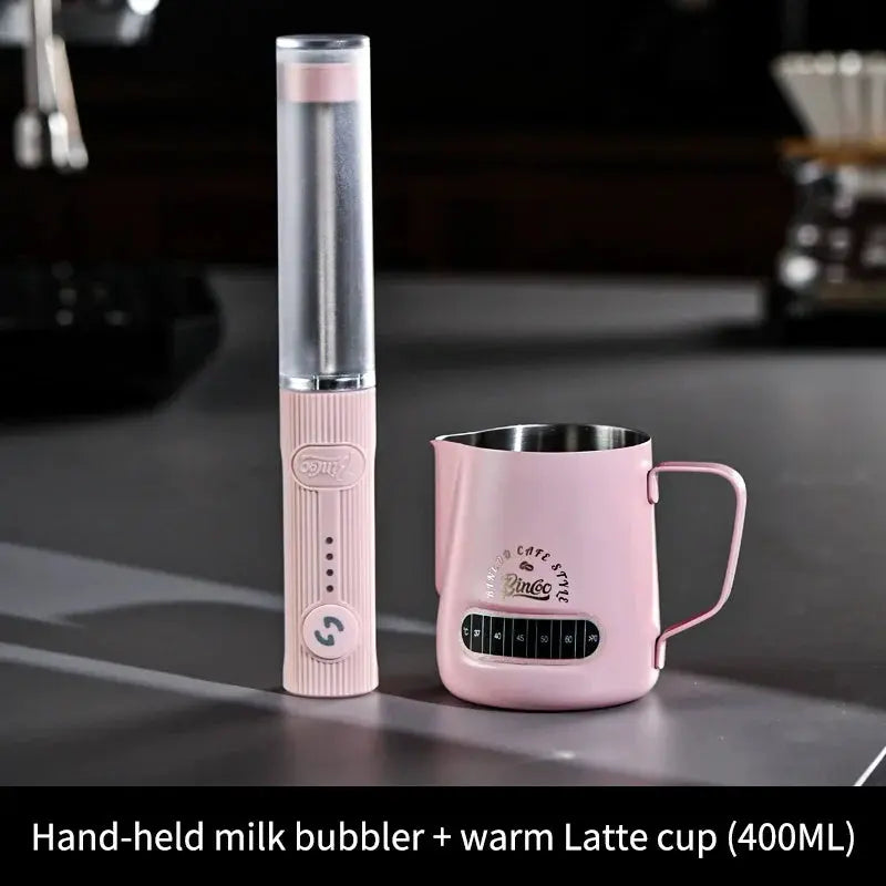 BINCOO Electric Milk Frother Wireless Handheld USB Rechargeable