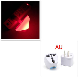 LED Night Light Mushroom Wall Socket Lamp with Sensor | Decoraway