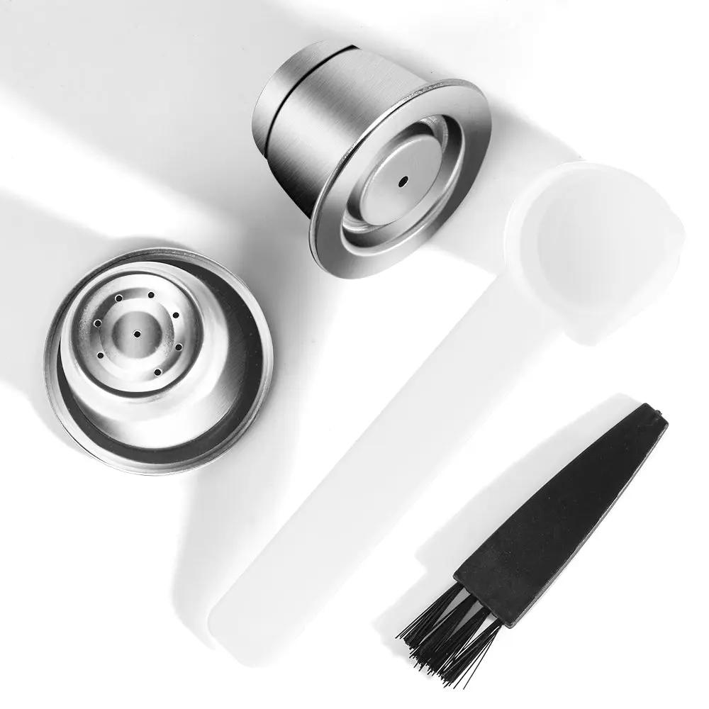 Stainless Steel Reusable Coffee Capsule Compatible with Nespresso Machines