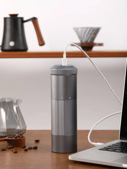 Portable Electric Coffee Grinder USB Rechargeable Wireless Stainless Steel Blades