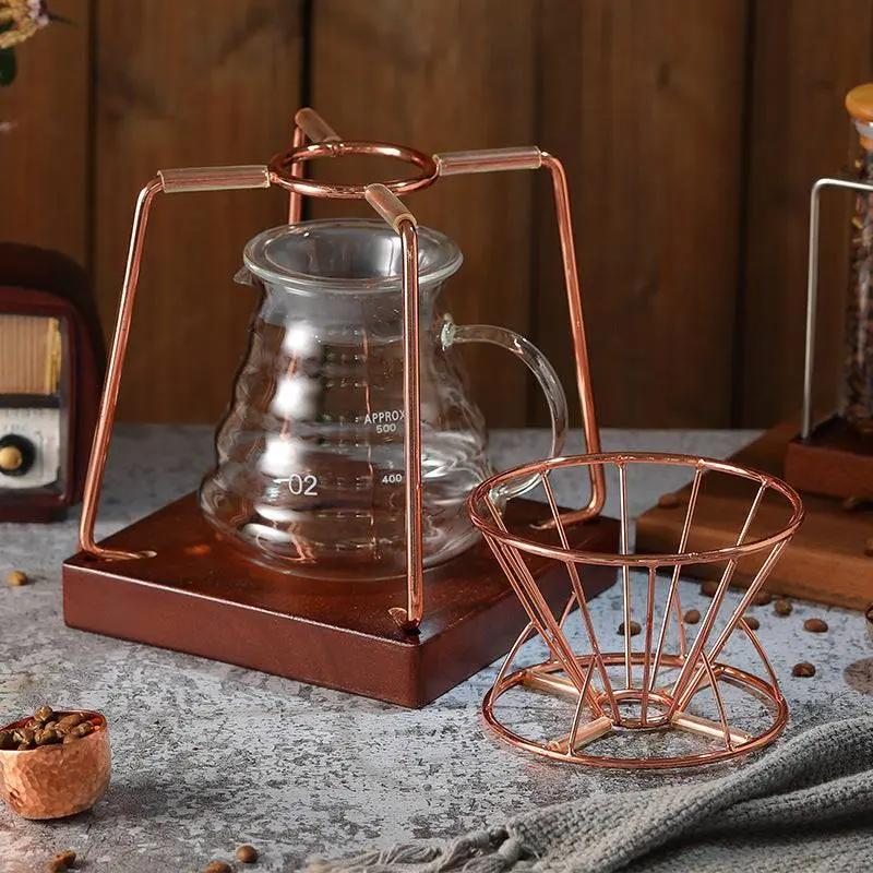 Cold Coffee Pour Over Stainless Steel Kit Premium Brewing Set