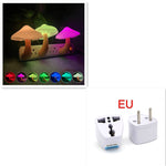 LED Night Light Mushroom Wall Socket Lamp with Sensor | Decoraway