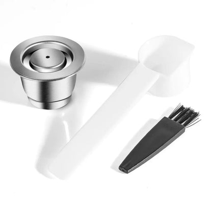 Stainless Steel Reusable Coffee Capsule Compatible with Nespresso Machines