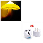 LED Night Light Mushroom Wall Socket Lamp with Sensor | Decoraway