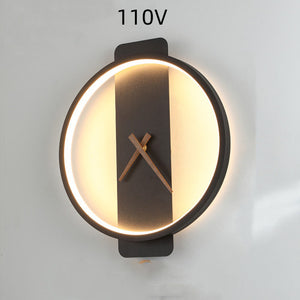 Wall Lamp – Modern LED Bedside Light with Clock Design | Decoraway