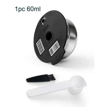 Black and silver cap with a brush and white tool on a white background